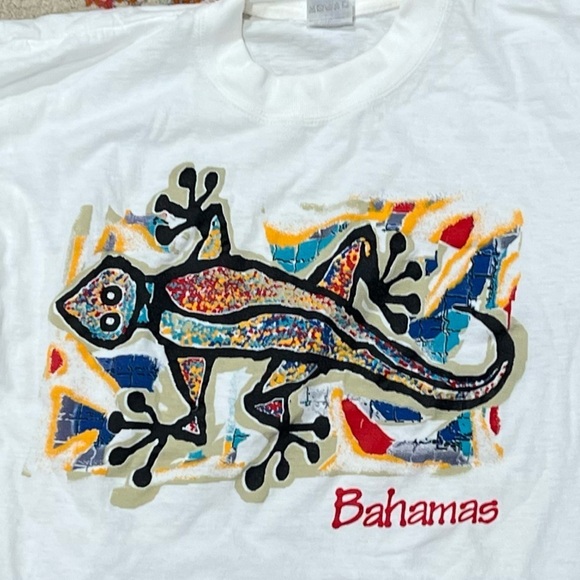 Vintage 1980s Bahamas Travel Tourism Destination 80s Tee Tshirt - Picture 2 of 4